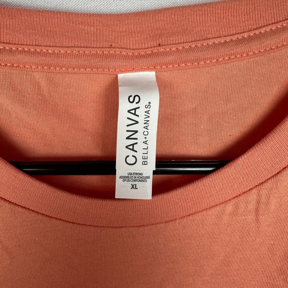 NWT Bella + Canvas T-Shirt Mens XL Terracotta Orange Blank Short Sleeve Tee - Picture 3 of 6